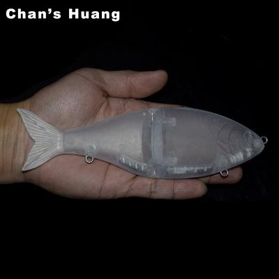 China Unpainted Slide Shad Bait 77g Swimbait Joint Slow Sinking Huang Chan ABS Hard Plastic For Big Game Fishing Masks Lures for sale