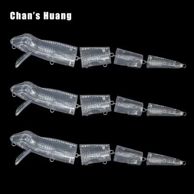 China Huang Handmade Multi Jointed Topwater Chan Hard Bait Bill's Lizard Unpainted Snake Fishing Lure Square 53G 22CM Swimbait Masks Real Lizard for sale