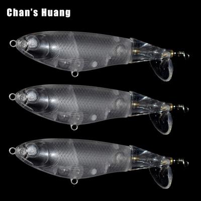 China ABS Hard Plastic Chan Huang 10CM 14.5G Pike Muskies Killer Fishing Tackle Baits Soft Tail Spinning Topwater Unpainted Bait For DIY Hard Lures for sale