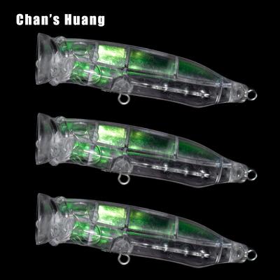 China ABS Hard Plastic Chan Huang 2.75INCH 7.9G Topwater Bait Holographic Fishing Lures Masks Handmade Wholesale Unpainted Tackle Snap On Sale for sale