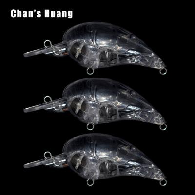 China Wholesale ABS Hard Plastic Chan Wobbler 10G Crank Hard Bait 7CM Wobbler 10G Seawater Floating Bass Fishing Lure Blank Customized Unpainted Crankbait for sale