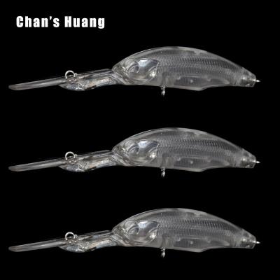 China ABS Hard Plastic 10CM 6.2G Chan Huang Artificial Minnow Floating Bass Fishing Lures Wobbler Deep Crankbait Diving Blanks Hard Plastic Wobbler for sale