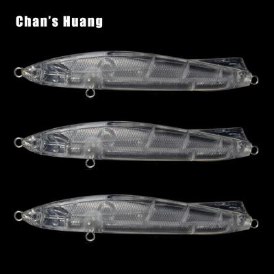 China ABS Hard Plastic Huang Handmade Floating Blanks 9CM 13.5G Bass Trout DIY Tackle Bait Customized Unpainted Weight Pencil Fishing Lures for sale