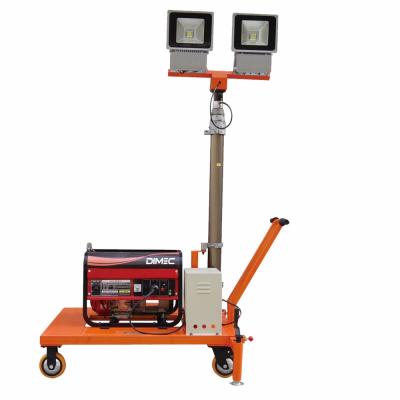 China ROAD Gasoline Engine Generator Mobile Lifting Light Tower With Stable Function for sale