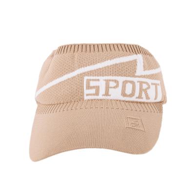 China Wholesale Custom Adjustable Logo Sublimation Outdoor Visor Beach Summer Tennis Sun Hat Sun Visor Hats for sale