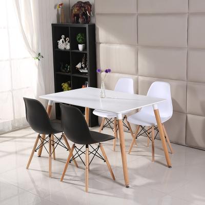 China Hot selling nordic style dining room furniture wooden dining table tops cheap manufacturer direct dining table prices for sale