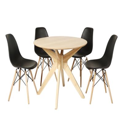 China Nordic Style Convertible Dining Table Set Dining Furniture Multiple Color Plastic Dining Chair for sale