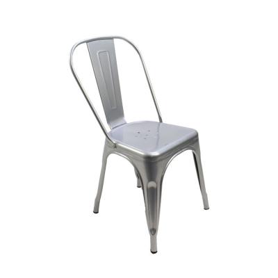 China Convertible Metal Dining Chair Stackable Indoor And Outdoor Industry for sale