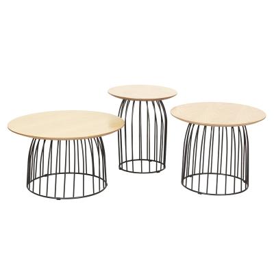 China Save space Nordic minimalist round different size coffee table cheap coffee table for sale