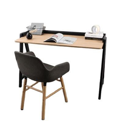 China Nordic minimalist modern strong study table top modern wood study home office desk computer steel wood table for sale