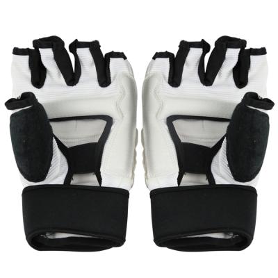 China Breathable Good Quality Training Martial Arts PU Training Boxing Taekwondo Hand Leather Gloves for sale