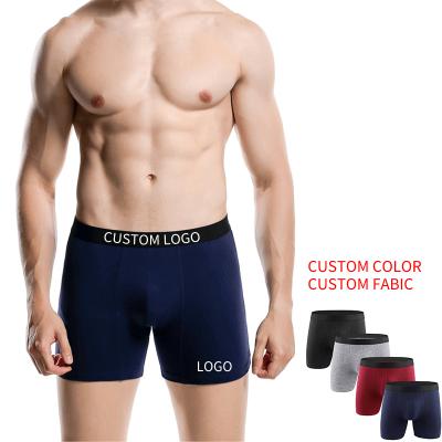 China ODM Antibacterial Custom Logo Men Boxer For Men Cotton OEM Men Briefs Boxers Plus Size Men Underwear for sale