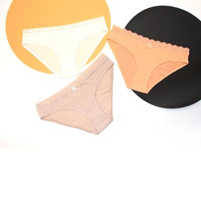 China Breathable Sexy Lace Panties Cotton Underwear Cotton Quality Waist Briefs Ladies Daily Comfortable Lingerie for sale