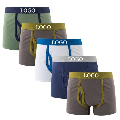 China QUICK DRY Custom Boys Underwear OEM ODM Cute Custom Kids Underwear Cute Solid Color Boy Boxer Brief Briefs Shorts Kids Underwear children for sale