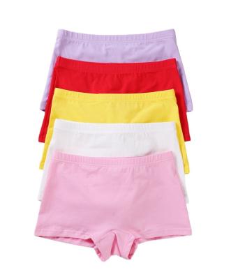 China QUICK DRY Custom Cute Organic Boxers Girls Cotton Girls Short Underwear for sale