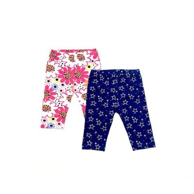 China OEM spring anti-pilling baby pants custom screen printing high quality cheap wholesale kids leggings for sale