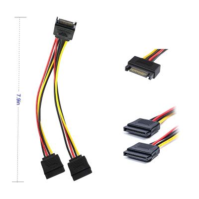 China COMPUTER 15 Pin 6.0 Gbps Individually Sheathed SATA 3.0 Cable SATA III Data Power Splitter Cable for sale