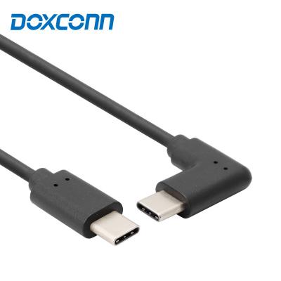 China DOXCONN player MP3/MP4 otg 90 degree elbow type c charger cable male to male charging data cable for xiaomi for sale