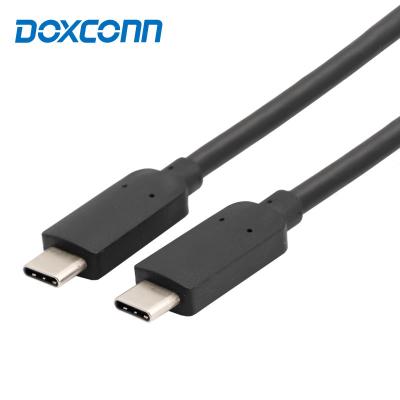 China Mobile Phone 10Gbps 100W 5A High Quality Nylon Braided Fast Charging Type C to USB C Cable for MAC for sale