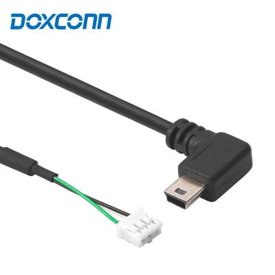 China PC Customized Assembly 90 Degree Angle Mini 5P With Ph2.0 3/4/5 Pin Usb Wire Harness 2.0Pin Pitch Jst Cable for sale