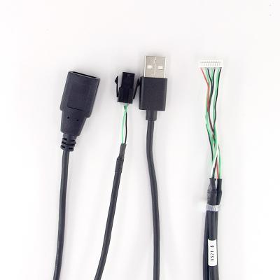 China COMPUTER Doxconn Factory Manufacturer OEM ODM USB A Male To Female Cable 3in1 Case Extension Cable Internal Wiring for sale