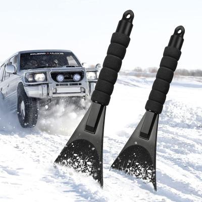 China Plastic Ice Scrapers for Car Windshield, Snow Scraper with Foam Handle, No Scratch Resistant Windshield Scraper for Ice, Snow, Frost for sale