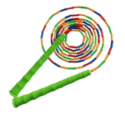 China Long Jump Rope Soft Beaded Jump Rope New For Kids Adults Plastic Segmented Jump Rope Jumping Long Enough For 4-5 Ju for sale