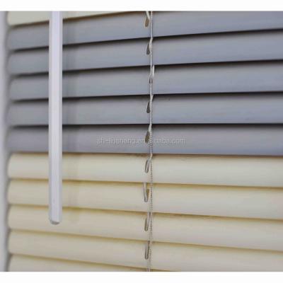 China Window Blind 25mm Plastic Venetian With Sky Blue White Beige Green Orange for sale