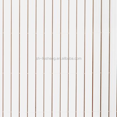 China Easily assembled 100cm green, nature, gray and brown PVC garden fence, PVC privacy and wind screen for the garden or balcony or patio for sale