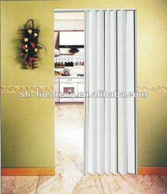 China Folding Screen Panel Folding Door Interior Single Plastic Sliding Door for sale