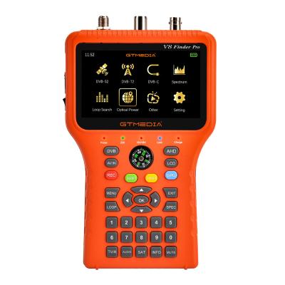 China Combo Finder Meter V8pro satellite finder Li-high screen Li-batteryFully DVB-S2X/S2/S/T2/T/C, MPEG-2/MPEG- V8 Pro 4.3 inch definition LCD finder for sale