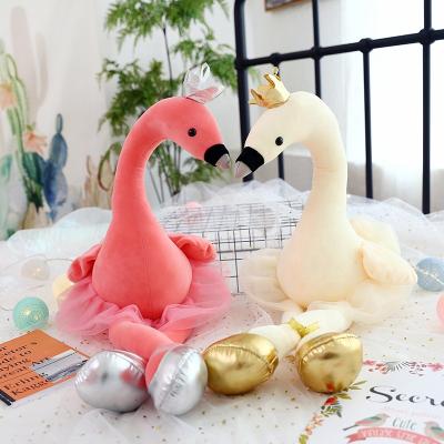 China Wholesale 70Cm Home Deco Wholesale 70Cm Pink Cute Simulation Stuffed Wildlife Animal Bird Flamingo Plush Pillow for sale