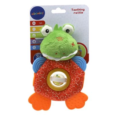 China Miniminy's Ring Plush Toys Baby Teether Eco-friendly Wholesale Rattle and Teether for sale