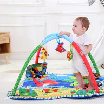 China Miniminy High Quality Lovely Plush Soft Kids Play Game Mat Gym Funny Indoor Animals Baby for sale