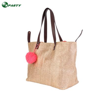 China Fashion Straw Tote Bag Fashion Beach Straw High Quality Eco Friendly Paper Handbag for sale