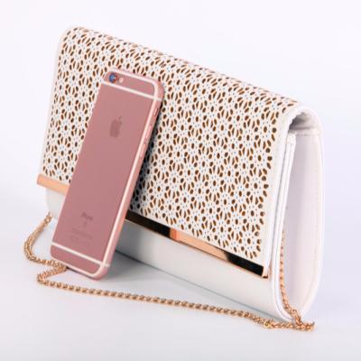 China High quality fashion style women metal cluth evening clutch bag for sale