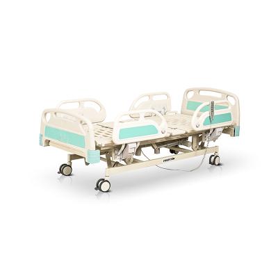 China YA-D5- 4 ICU Bed Electric Hospital Bed Medical Electric Patient Care Bed 5 Function With Railing Control for sale