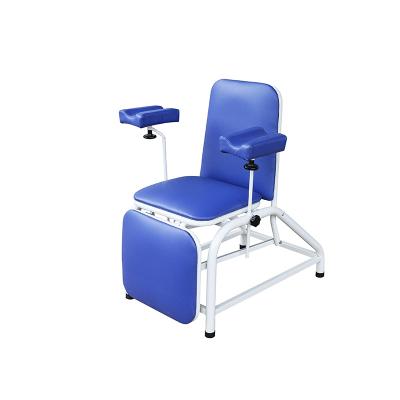 China Modern Medical Equipment Manual Adjustable Blood Donor Chair Blood Phlebotomy Dialysis Chair for sale