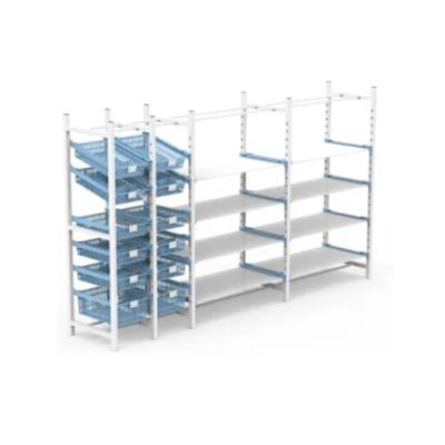 China Modern Modular Medical Storage Shelves Stainless Steel for sale