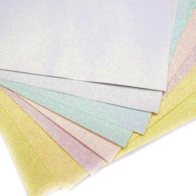 China Europe Factory Double Sided Card Sheet Wrapping Fabric 250gsm Wall Gift Wrapping Glitter Card Paper for sale