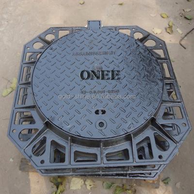 China Iron CAST EN124 c250 ROUND MANHOLE COVER for sale