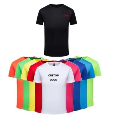 China Factory Wholesale QUICK DRY Plus Size Plain Breathable Mesh Men's T-shirt Summer Casual Custom Logo T-shirts for sale