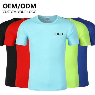 China Wholesale Customized QUICK DRY T Shirt 200gsm 100% Polyester Sublimation Quick Dry T Shirts Logo Printed Blank for sale