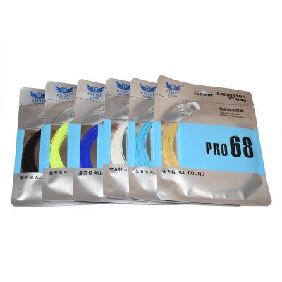 China High Wear Resistance Brand KELIST PRO68 Nylon Professional Badminton String 10m Total for sale