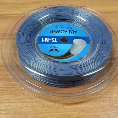 China Professional High Durability 55-60Lbs Polyester Alu Power 1.25mm 200m Tennis String Spool for sale