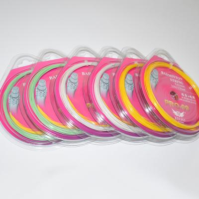 China Superb Sound& Original High Resilience PRO99 Brand High Resilience 0.61mm badminton string for quality badminton rackets for sale