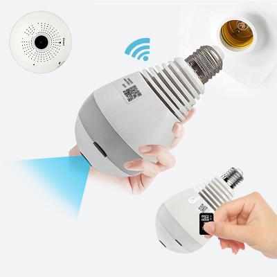 China NIGHT VISION FishEye Bulb CCTV Spy Alarm IP Camera System 2MP 960P 1080P HD 360 Degree Surveillance Wireless Wifi Camera for sale