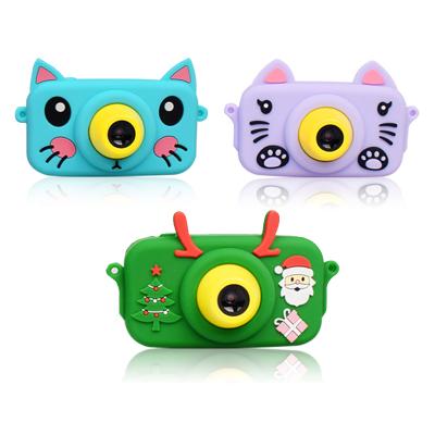 China NEW Cat Deer Christmas Gift Cartoon Mini Digital Kids Camera HD 1080P Automatic Photo Kids Toy Video Camera for sale