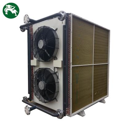 China Eficiencia de disipación de calor refrigerador seco vertical HVAC con ventilador diseño personalizado para uso junto al mar en venta