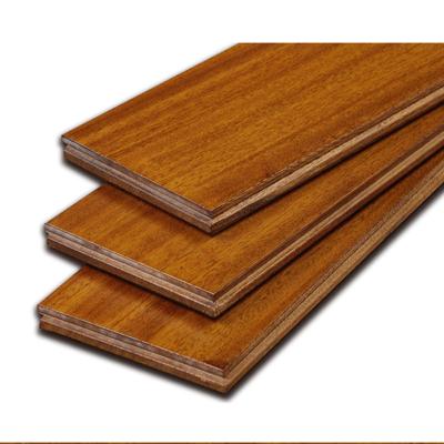 China 18MM Modern Solid Wood Flooring Iroko Heating Solid Wood Flooring for sale